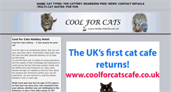 Desktop Screenshot of coolforcats.org.uk