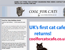 Tablet Screenshot of coolforcats.org.uk